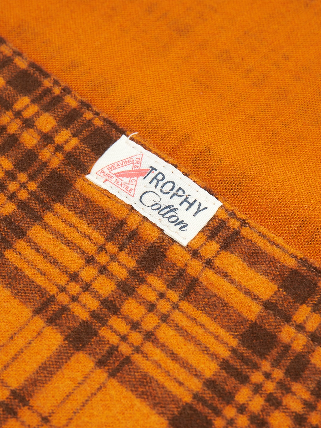 Trophy Clothing Machine Signal Check Shirt Orange tag