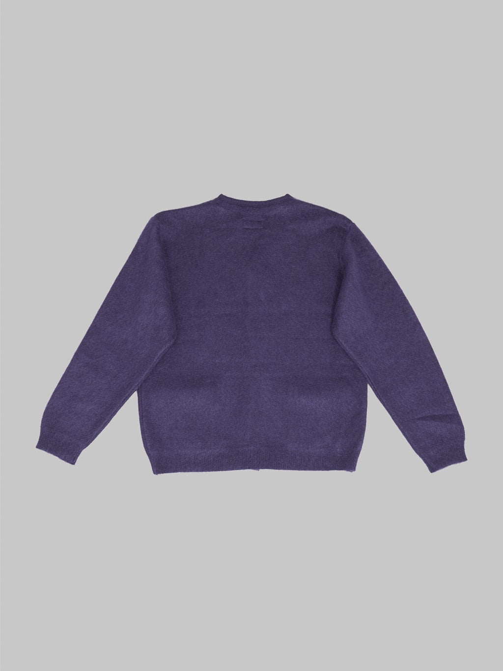 Trophy Clothing Mohair Knit Cardigan Dark Purple back