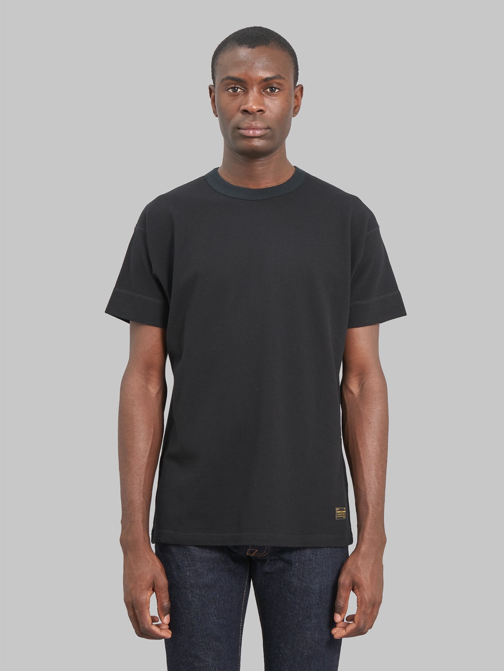 Trophy Clothing Utility Mil Tee black model front fit