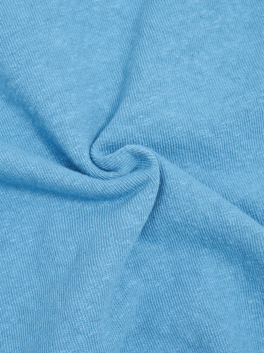 UES N8 Slub Nep Short Sleeve TShirt Blue texture