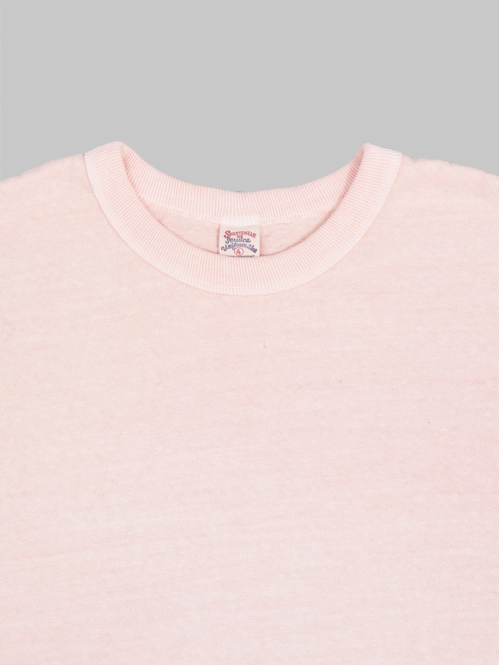 UES N8 Slub Nep Short Sleeve TShirt pink  collar