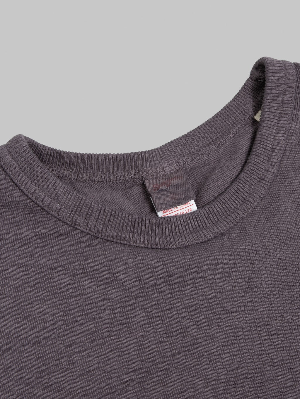 UES No.8 Slub Nep Short Sleeve T-Shirt Purple Navy