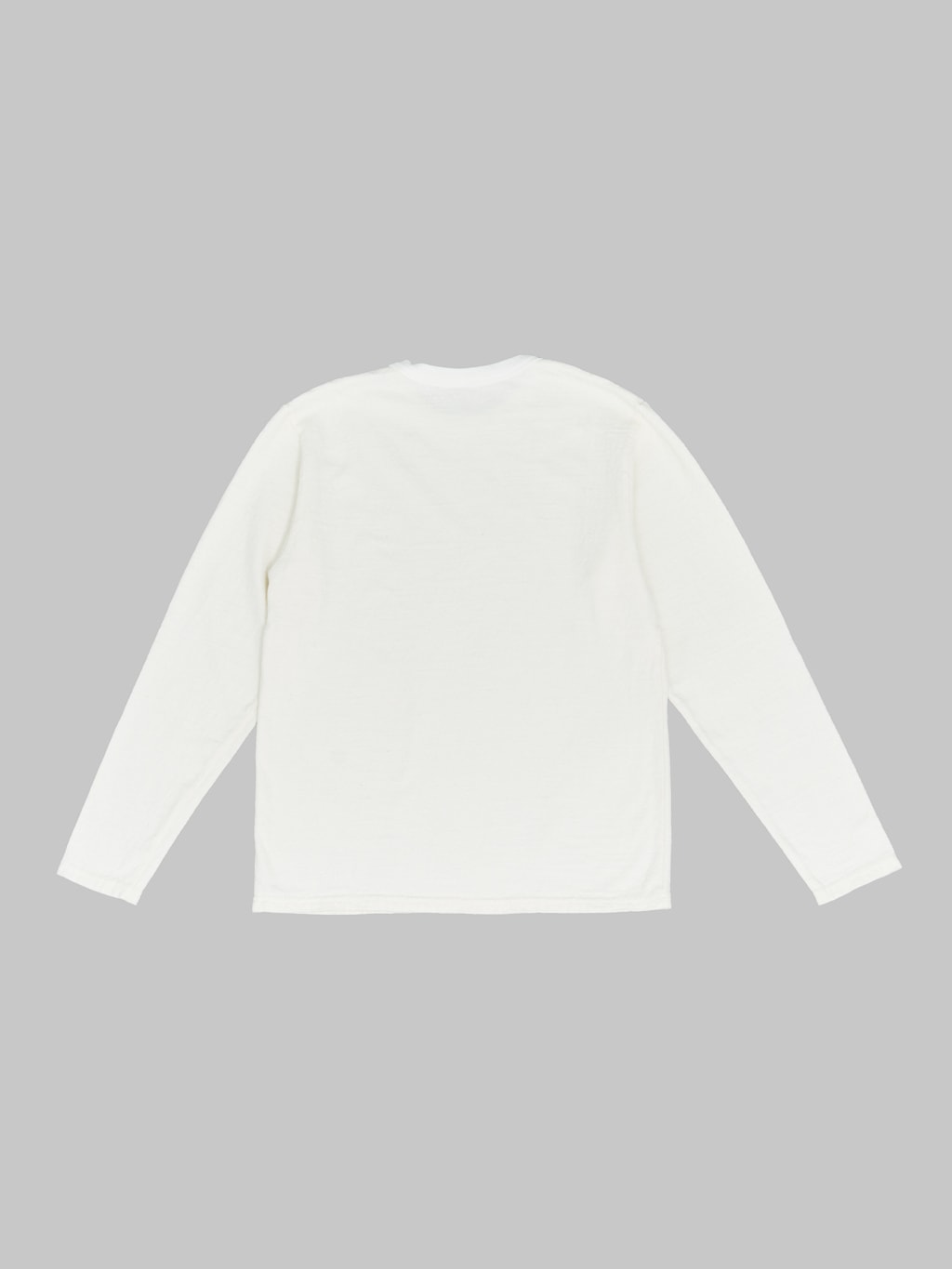 UES No.8 Slub Nep Long Sleeve T-Shirt White