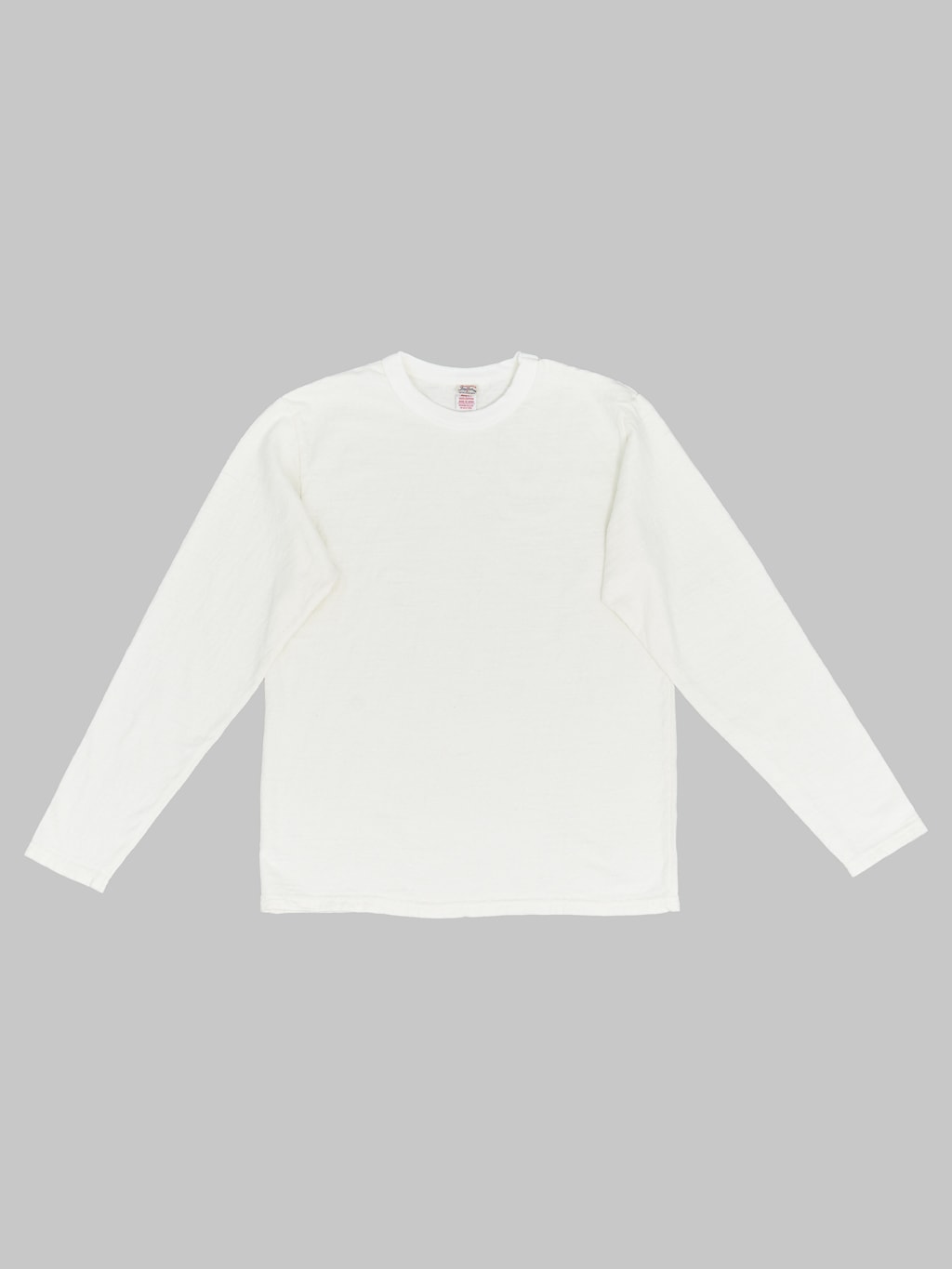 UES No.8 Slub Nep Long Sleeve T-Shirt White