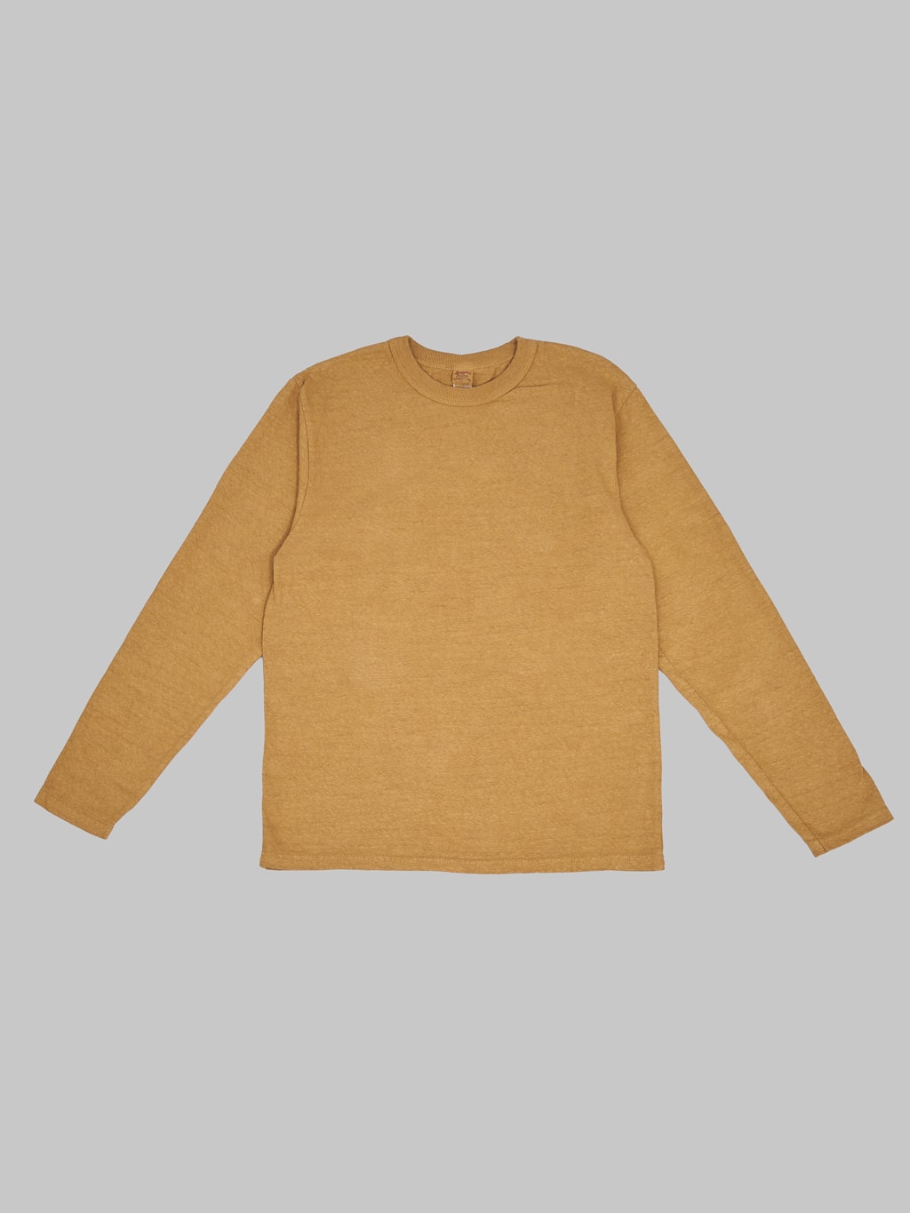 UES No.8 Slub Nep Long Sleeve T-Shirt Yellow