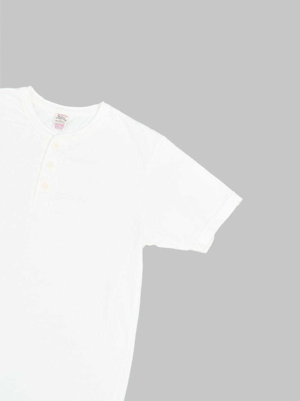 UES Ramayana Henley Neck T-Shirt White