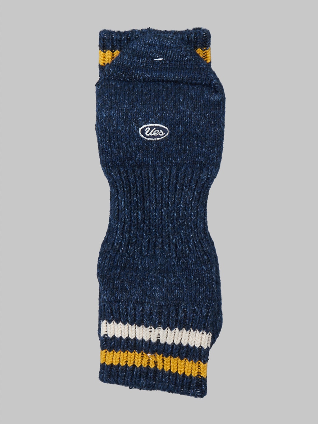 UES Sneakers Socks Navy and Yellow made in japan