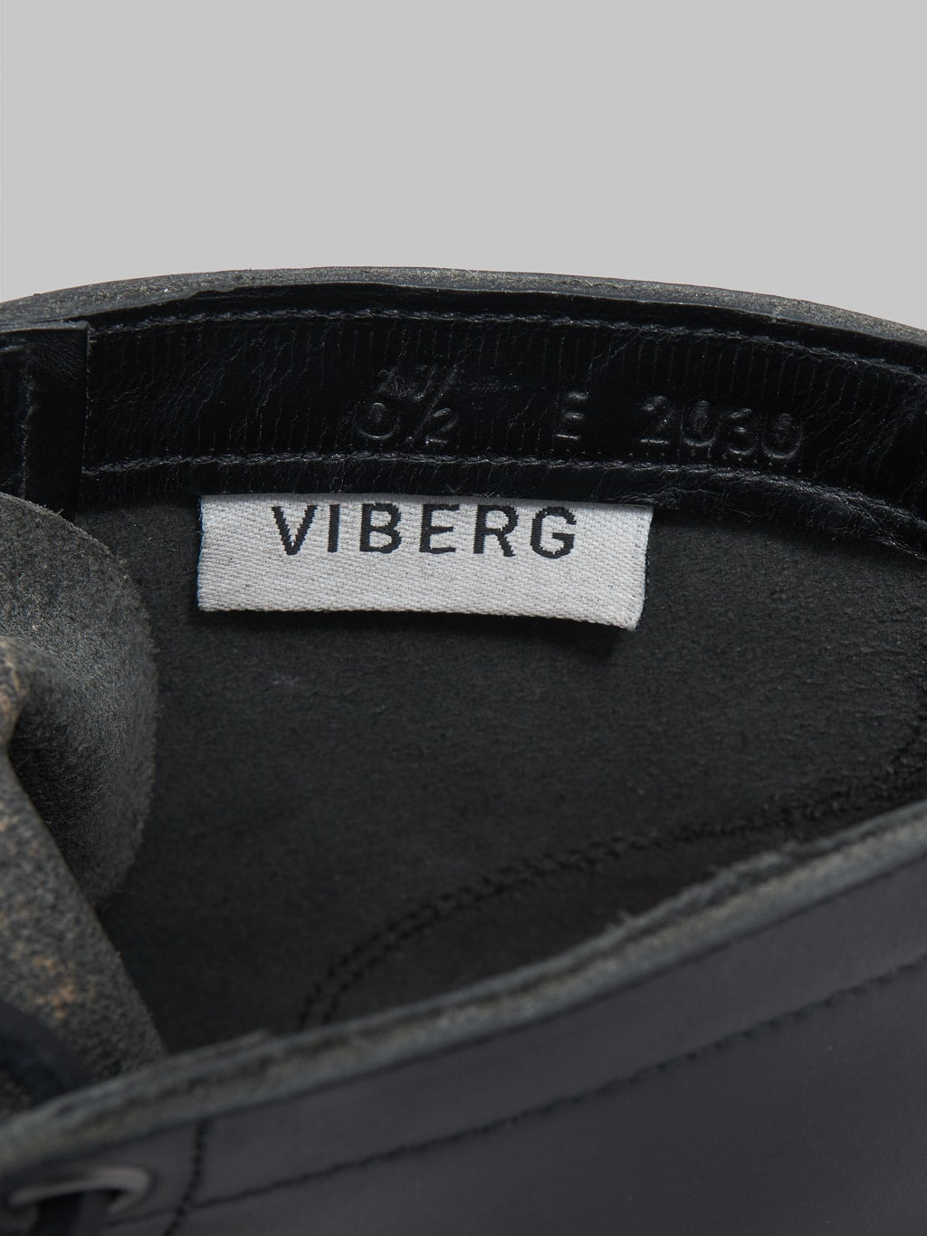 Viberg Service Boot 2030 Black Chromexcel interior tag