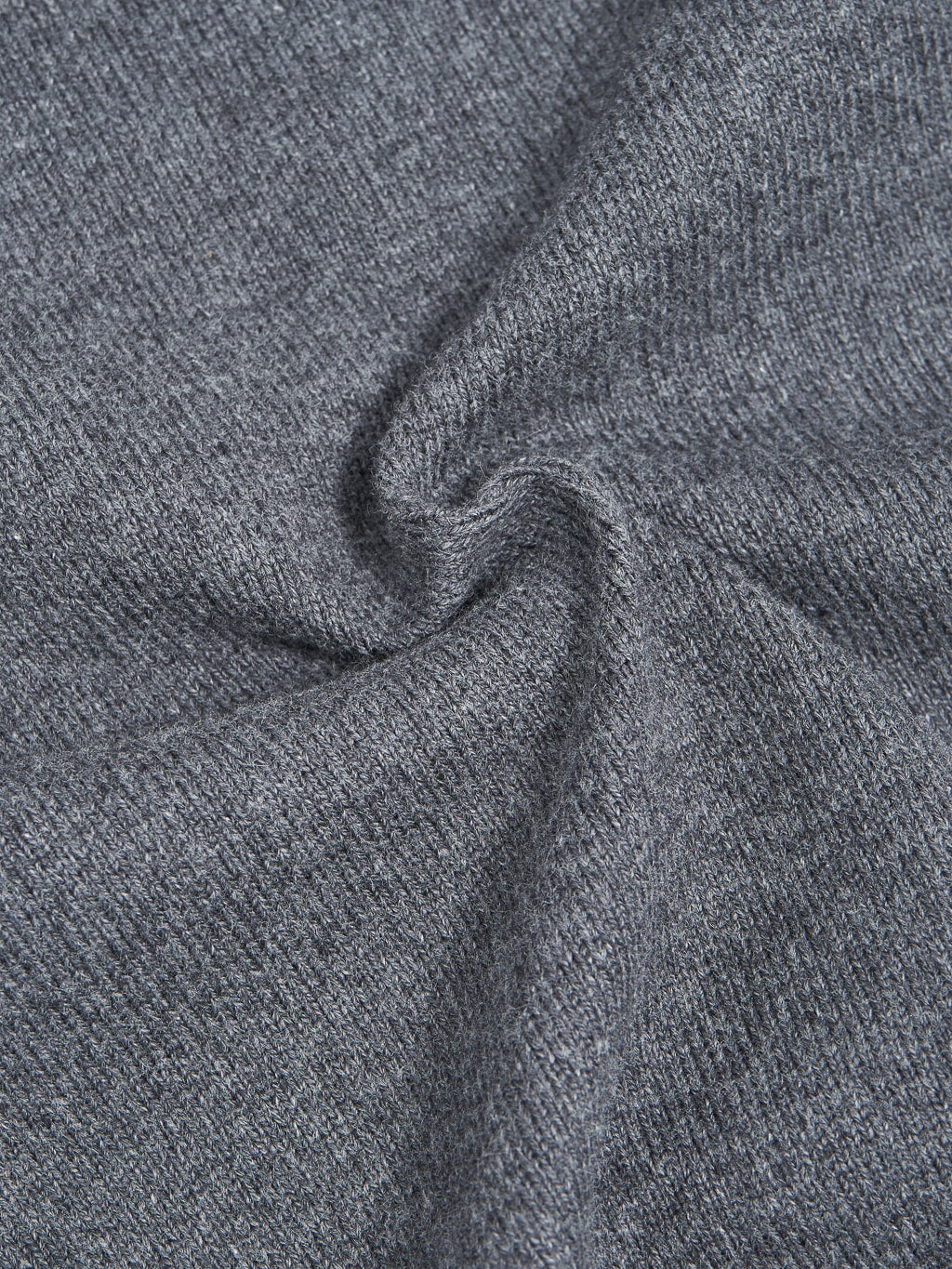 Wonder Looper Double Heavyweight Crewneck Tshirt charcoal cotton fabric texture