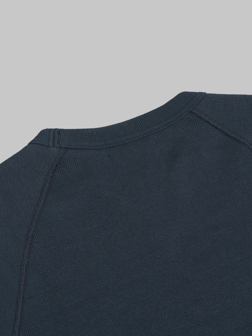Wonder Looper Pullover Crewneck Double Heavyweight French Terry navy cotton