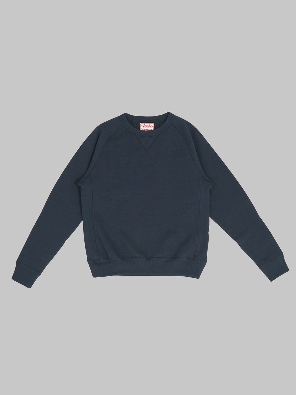 Wonder Looper Pullover Crewneck Double Heavyweight French Terry navy front view