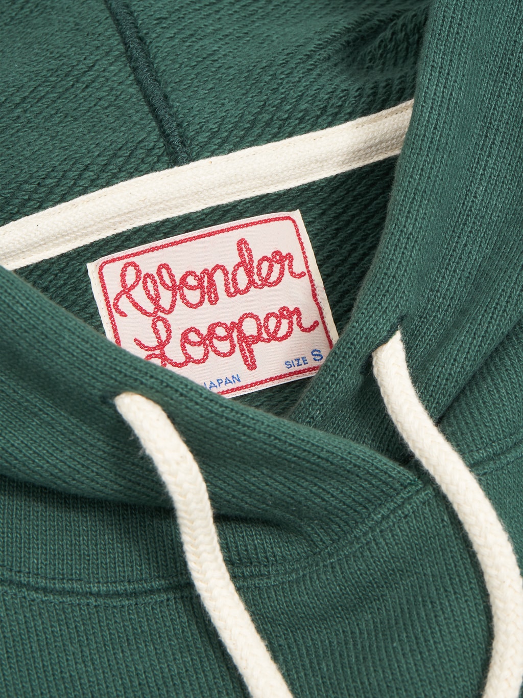 Wonder Looper Pullover Hoodie Double Heavyweight French Terry green athletic brand label