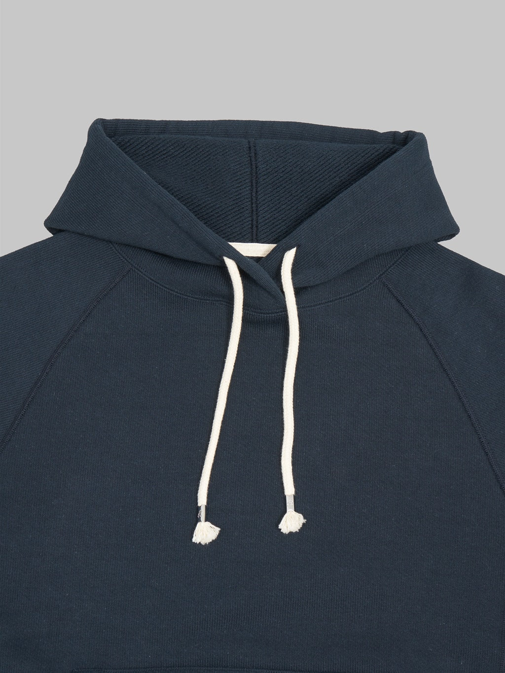 Wonder Looper Pullover Hoodie Double Heavyweight French Terry navy athletic collar details