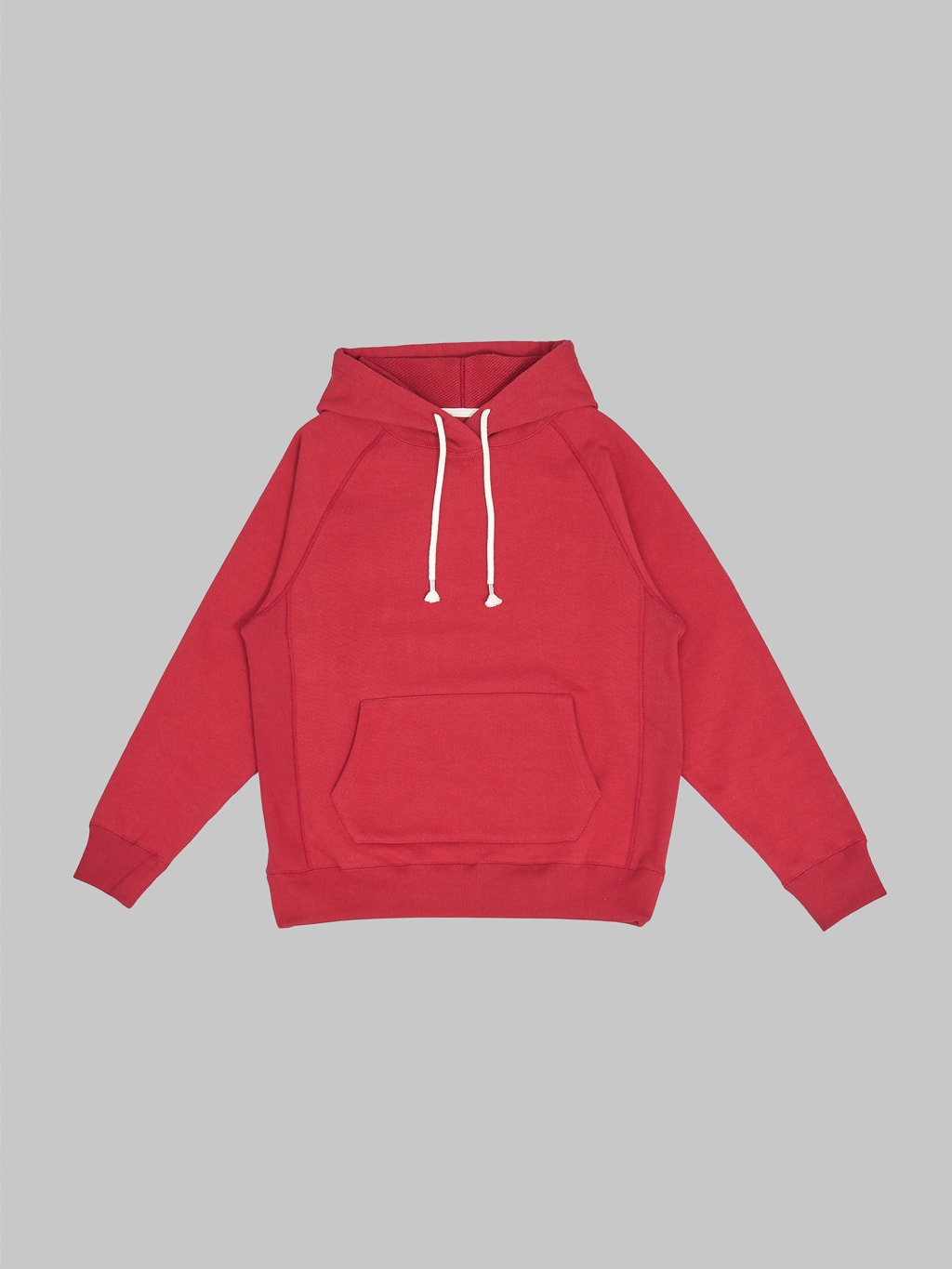 Wonder Looper Pullover Hoodie Double Heavyweight red front view