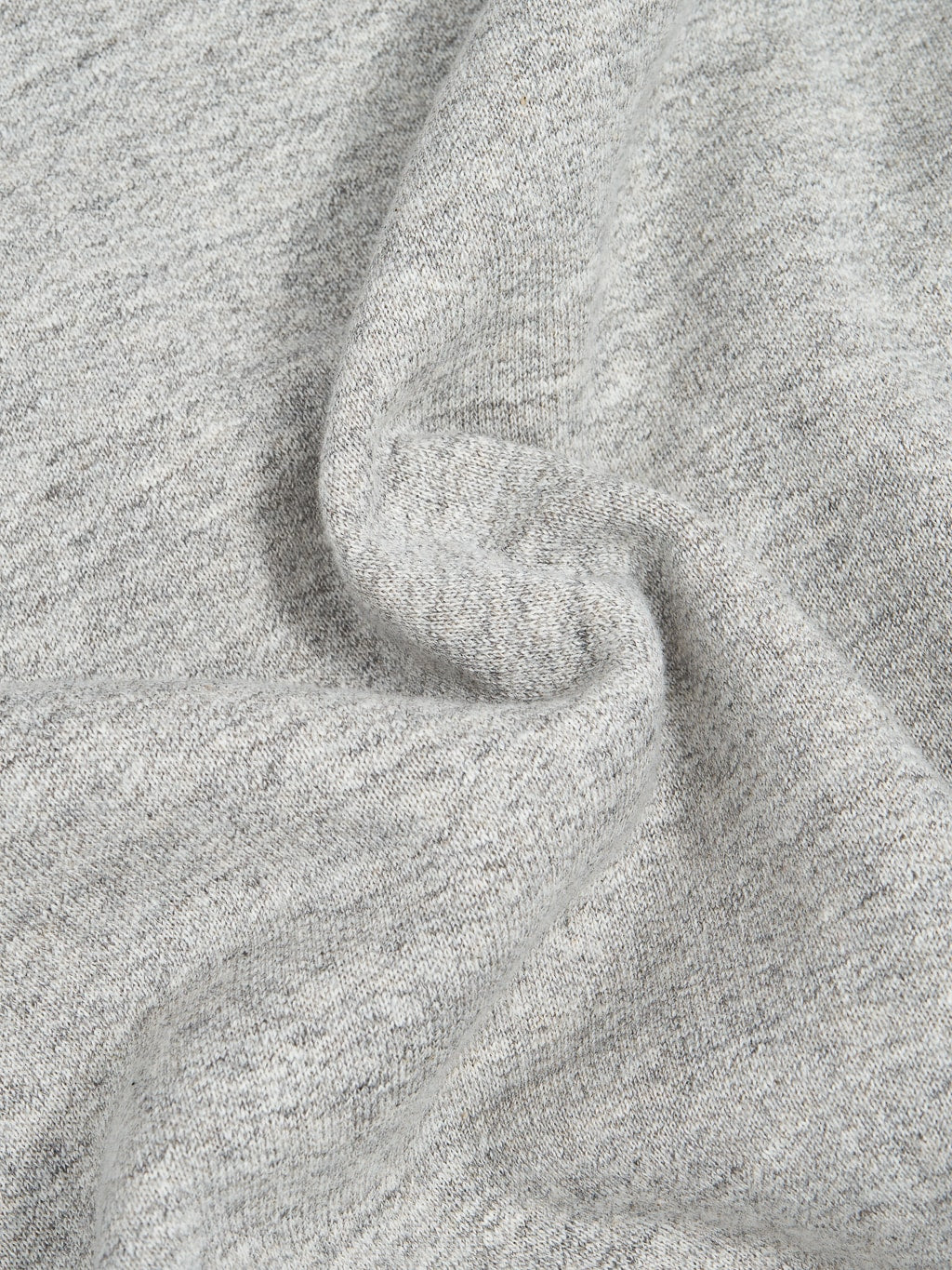 Wonder Looper Pullover Hoodie Fleeced Foxfibre grey cotton fabric texture