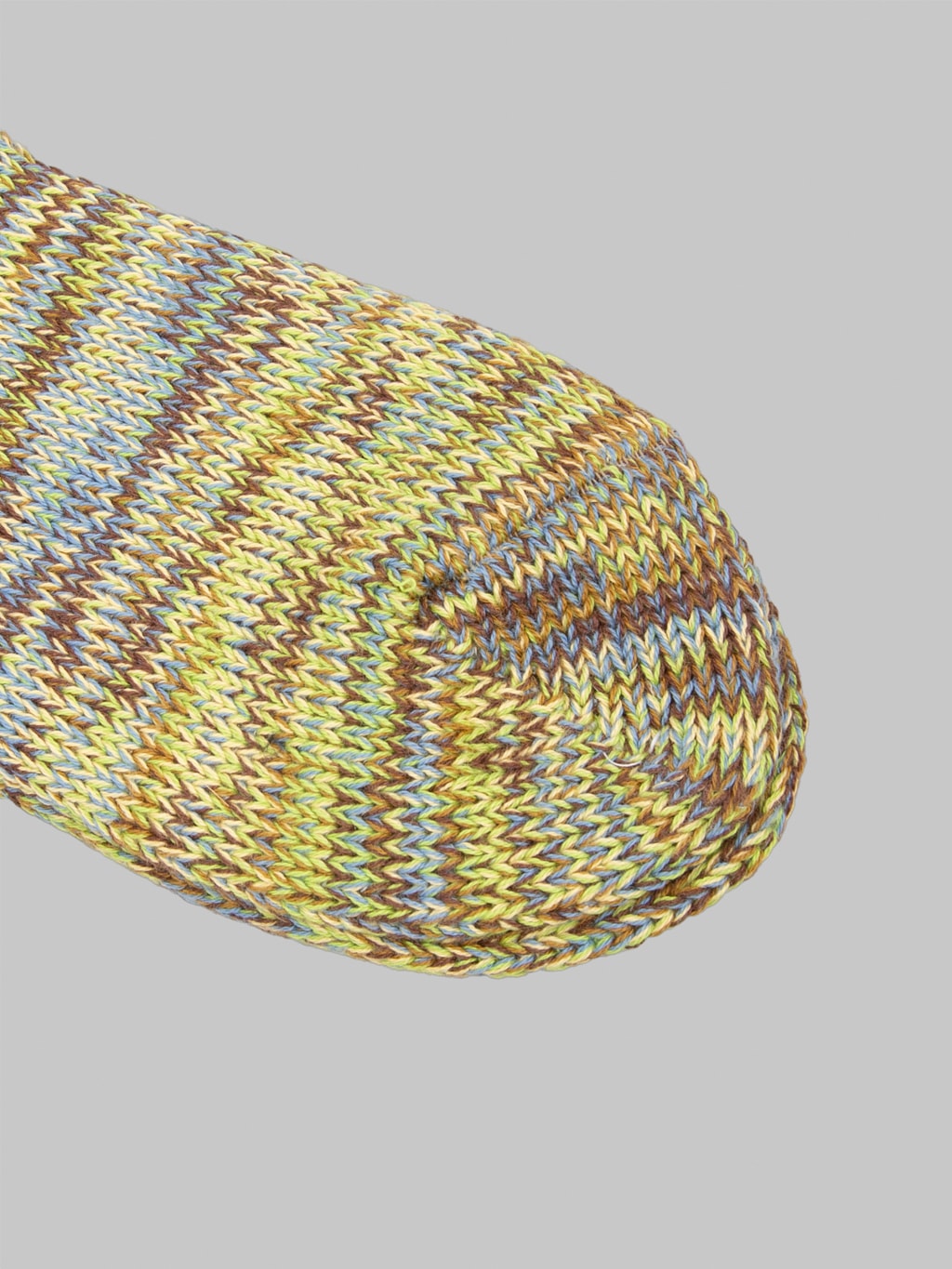 Anonymous Ism 5 Colour Mix Crew Socks Autumn Grass