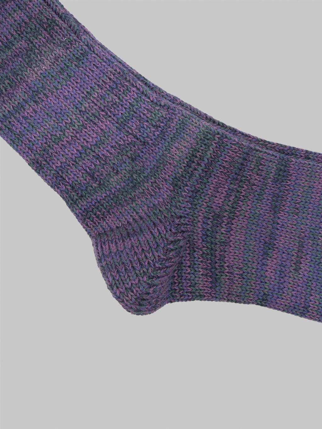 Anonymous Ism 5 Colour Mix Crew Socks Dark Violet