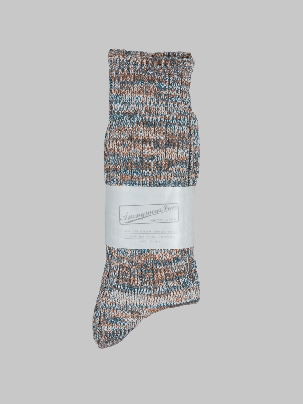 anonymous ism 5Color Mix Crew socks beige