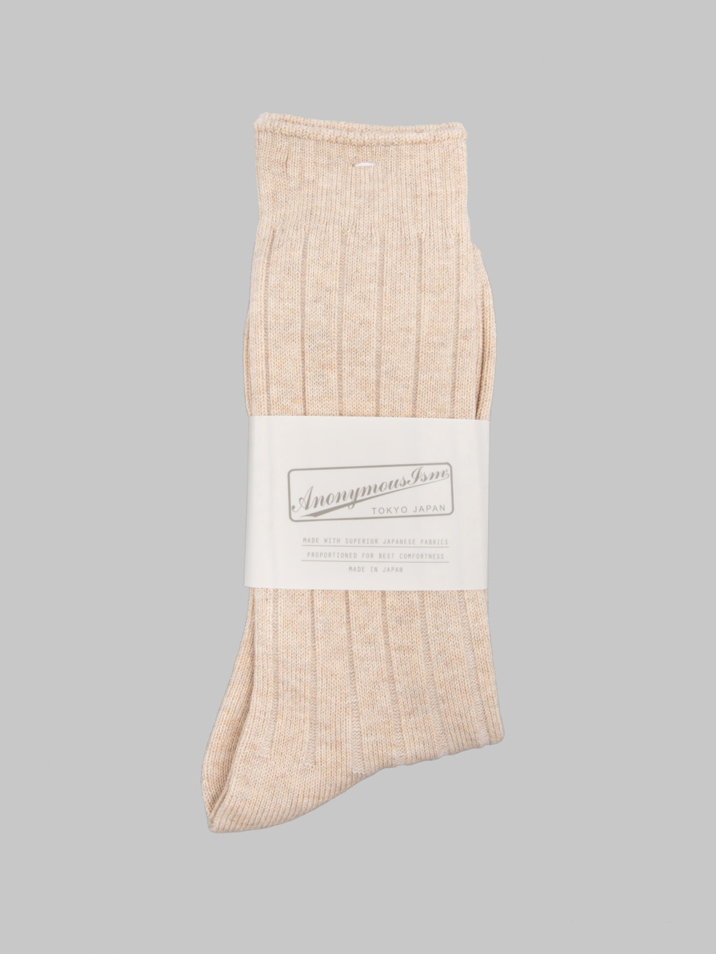 Anonymous Ism Bold Rib Crew Beige