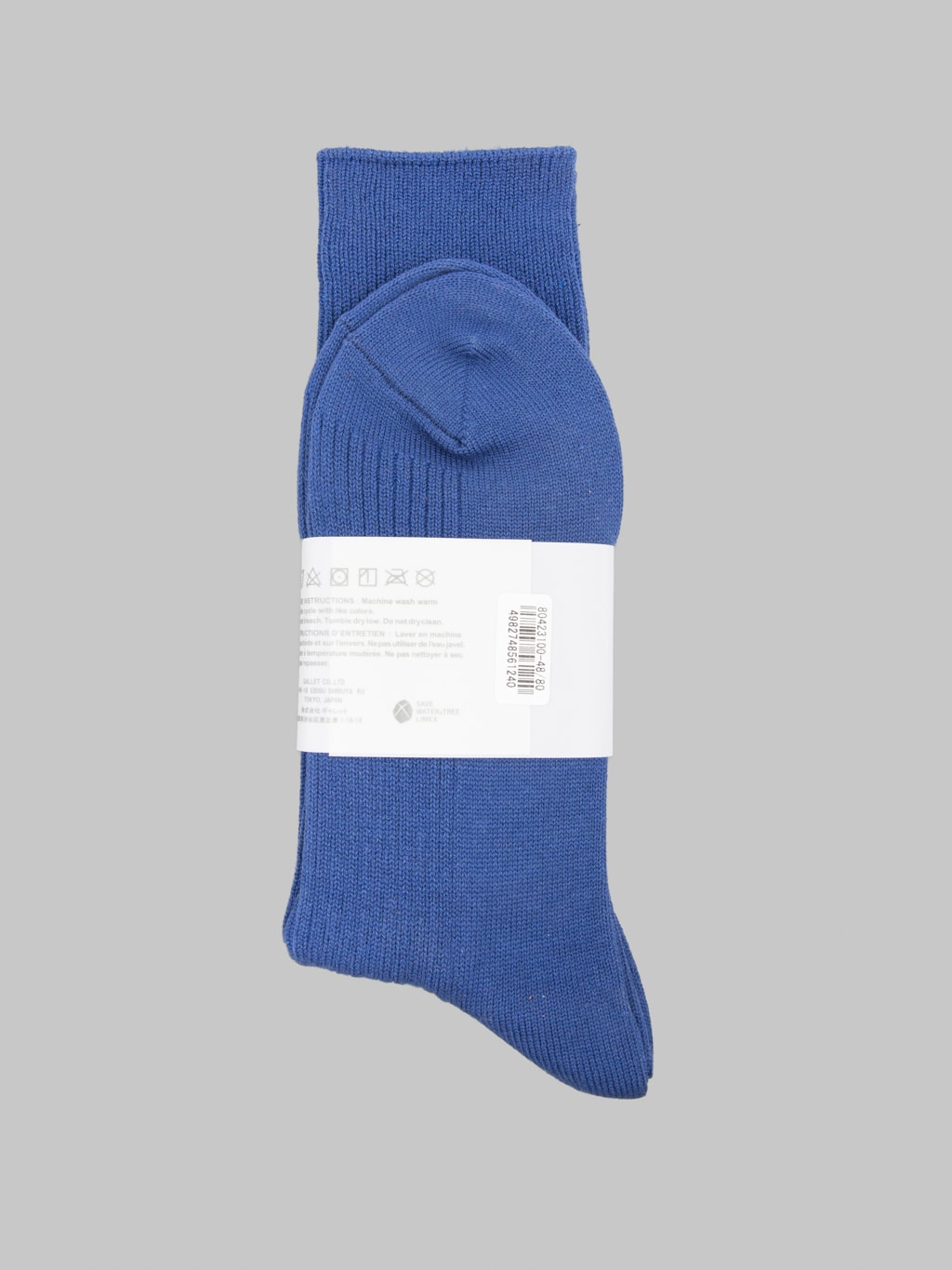 Anonymous Ism Brilliant Crew Socks Navy Melange