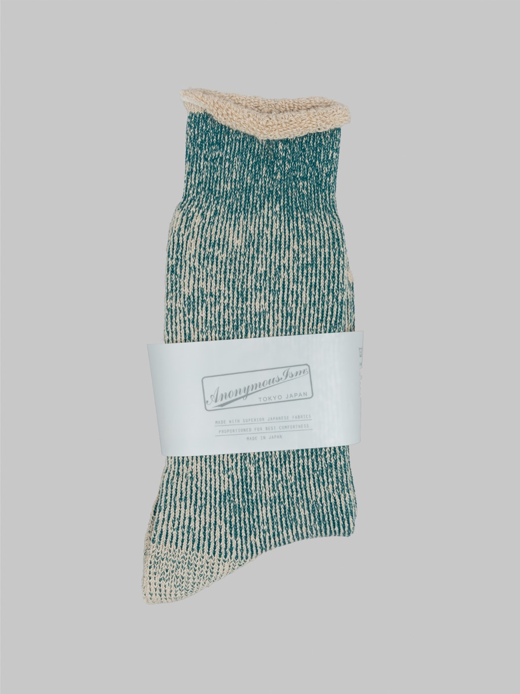 anonymous ism hemp thich pile crew socks viridian