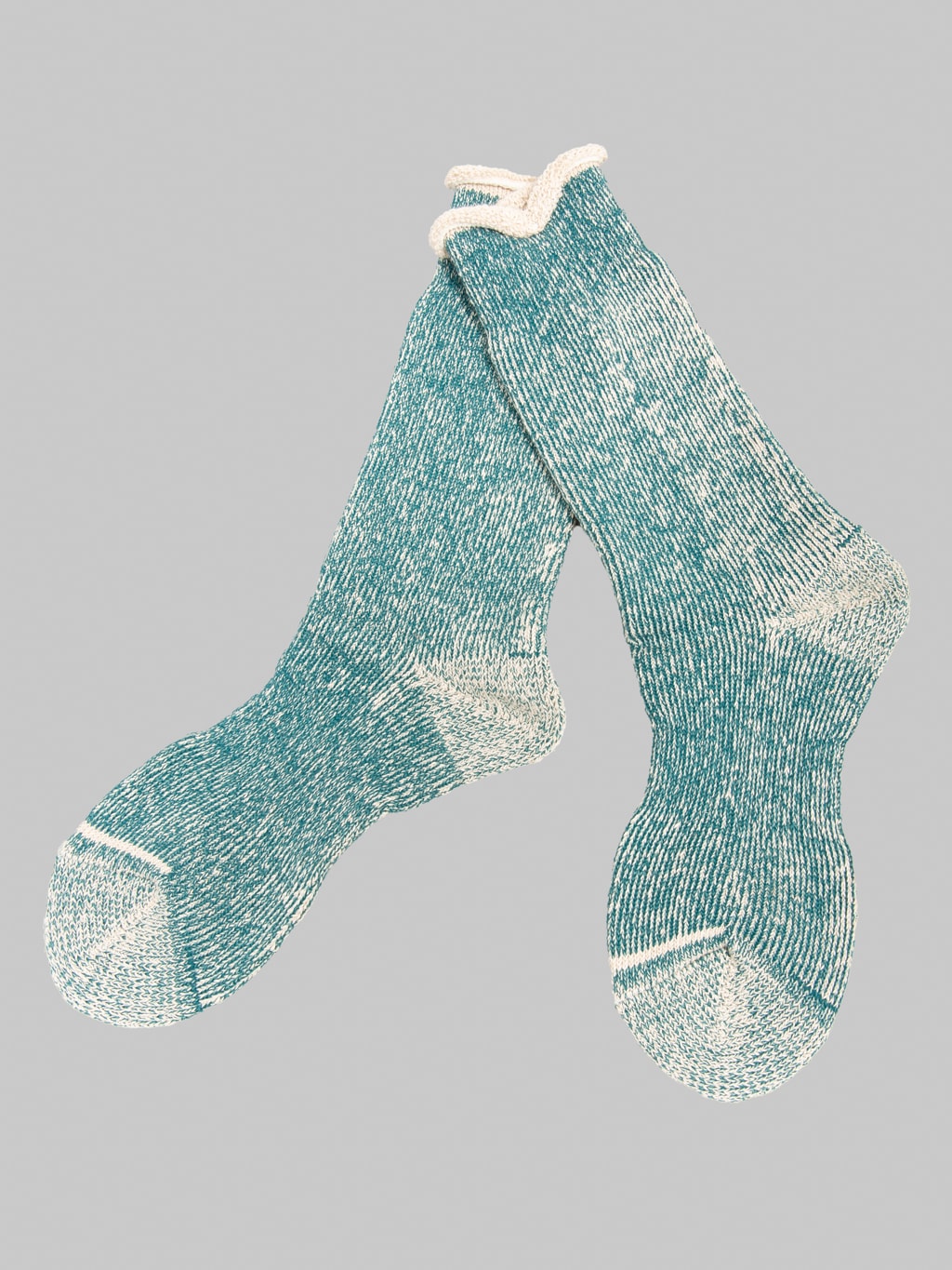 Anonymous Ism Hemp Thick Pile Crew Socks Khaki Melange