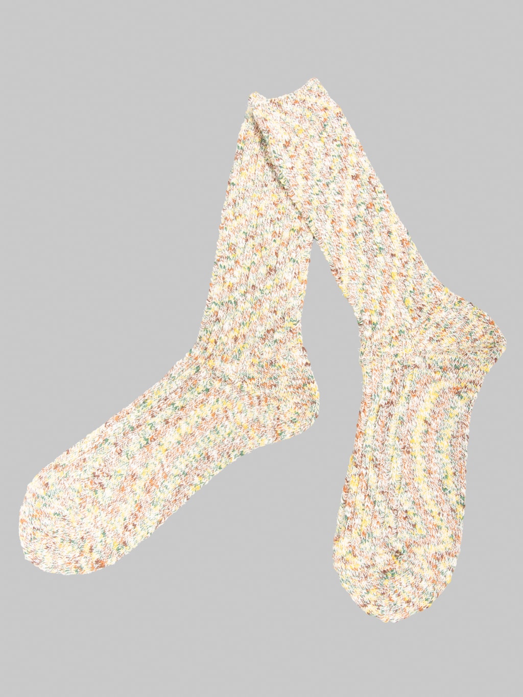 Anonymous Ism Homespan Art Yarn Crew Socks Khaki