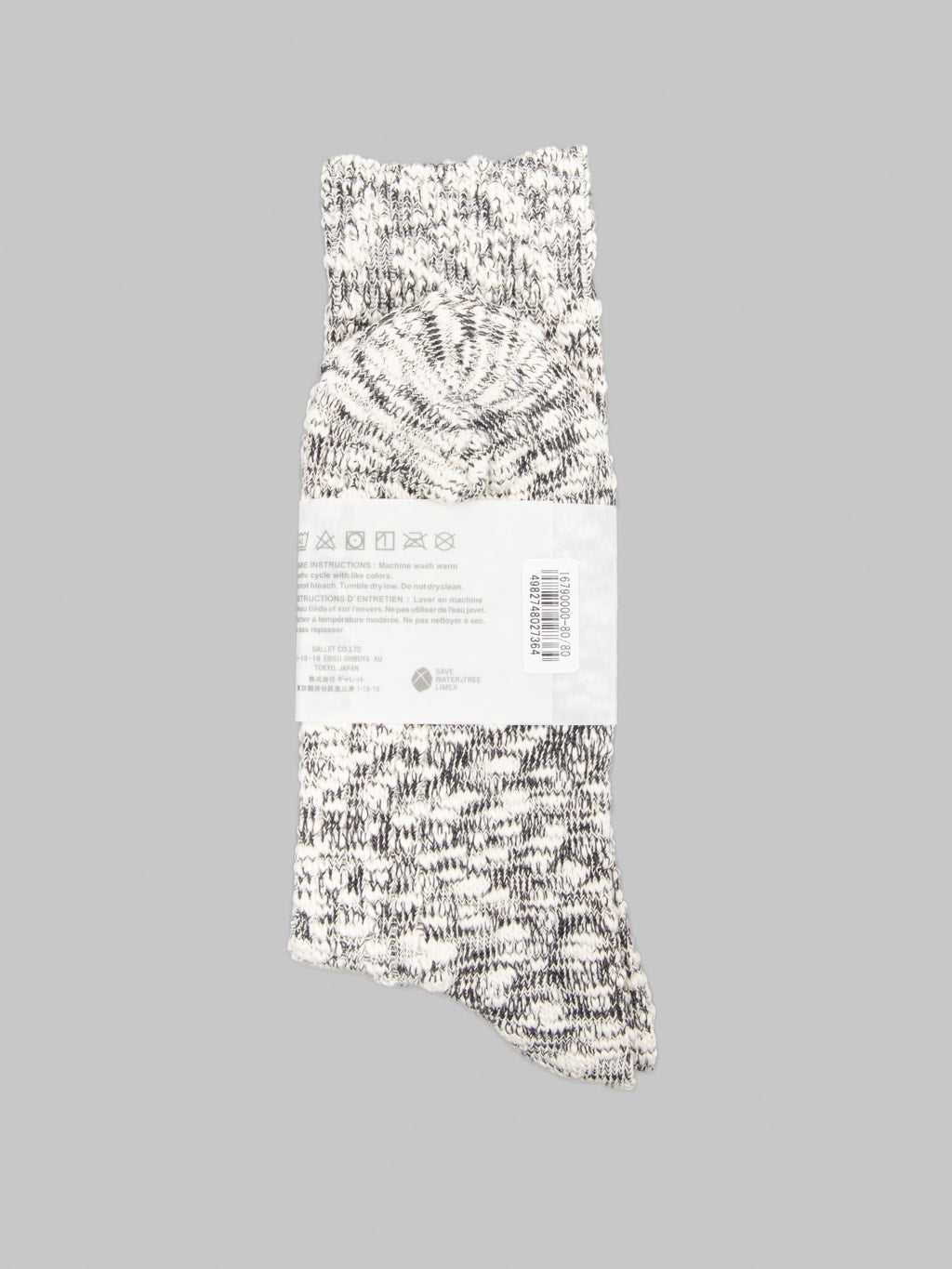 Anonymous Ism Light Weight Slub Crew Socks Black