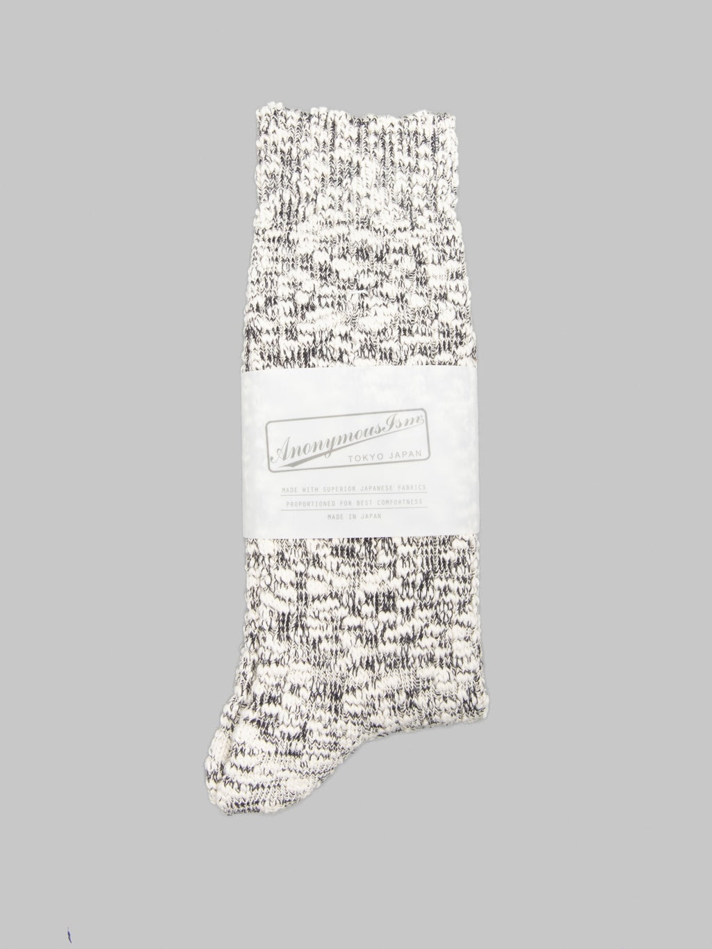 Anonymous Ism Light Weight Slub Crew Socks Black