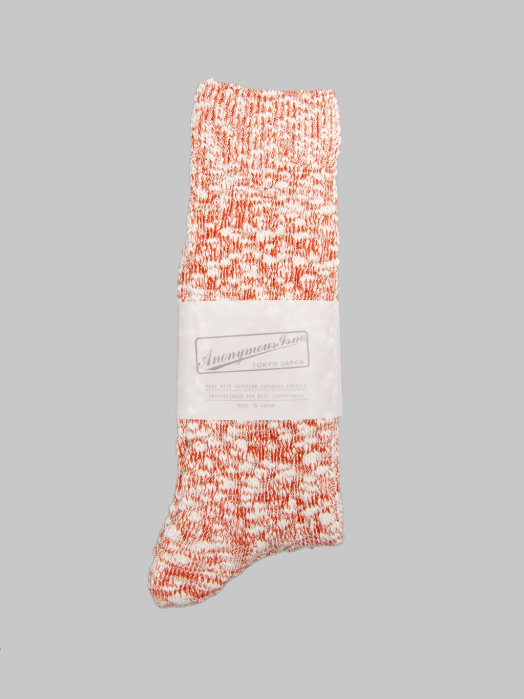Anonymous Ism Light Weight Slub Crew Socks - Made In Japan - 7 Colors - One Size 25-27cm
