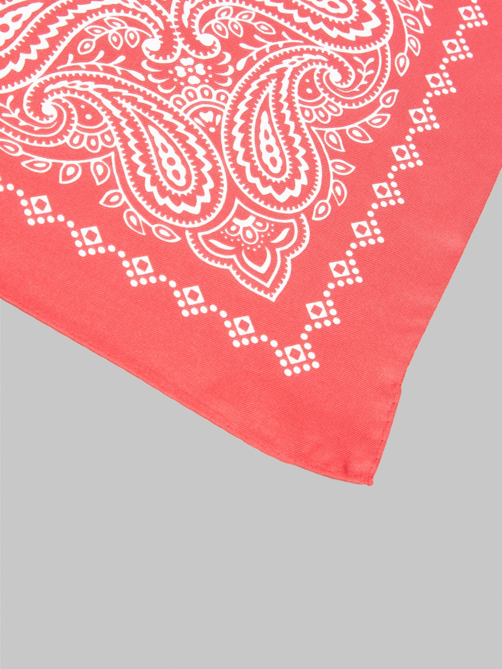 anonymous ism paisley and dots silk bandana red details