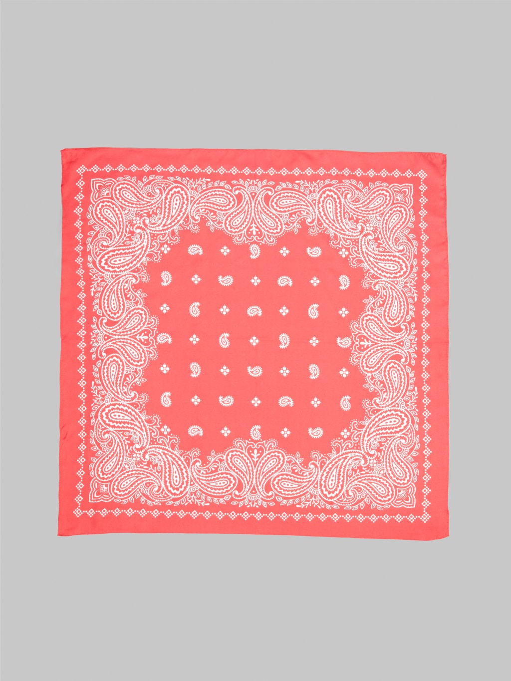 anonymous ism paisley and dots silk bandana red