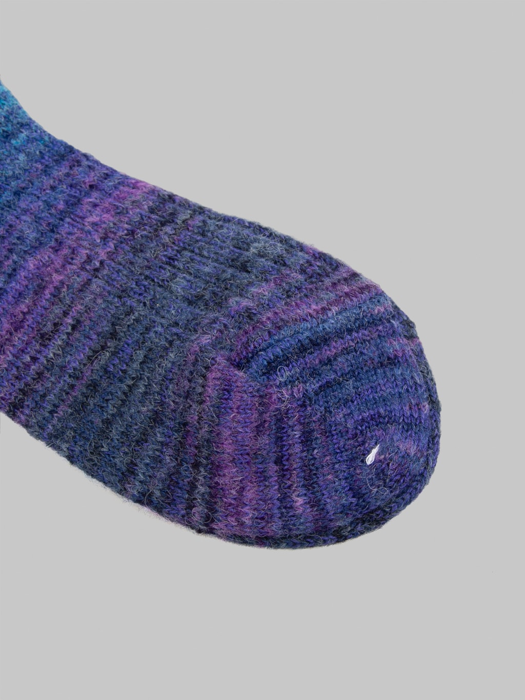 Anonymous Ism Splash Pattern Crew Socks Indigo