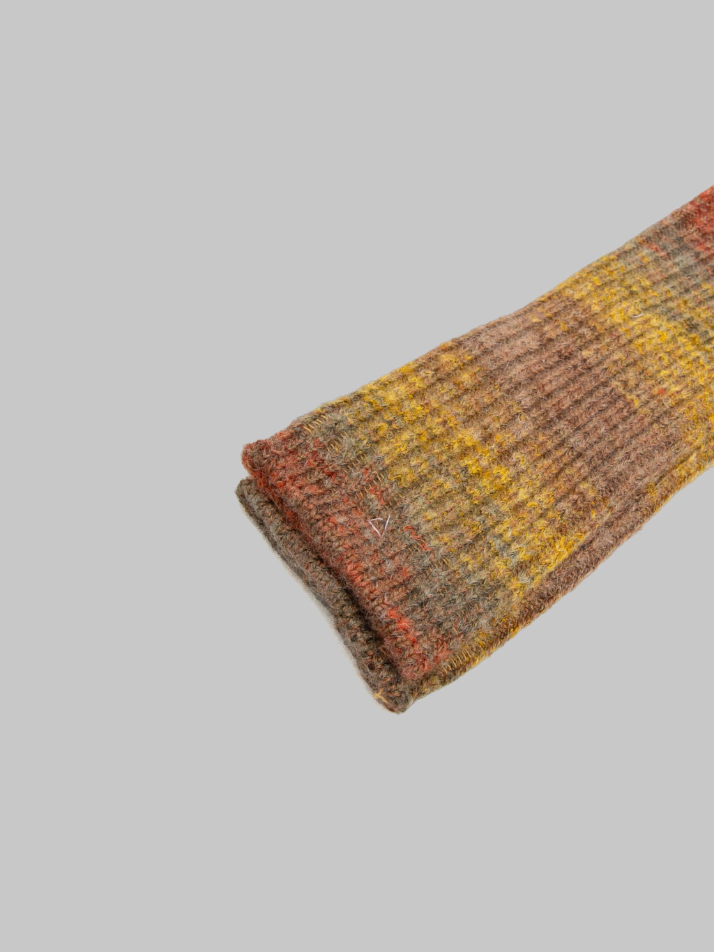 Anonymous Ism Splash Pattern Crew Socks Mustard