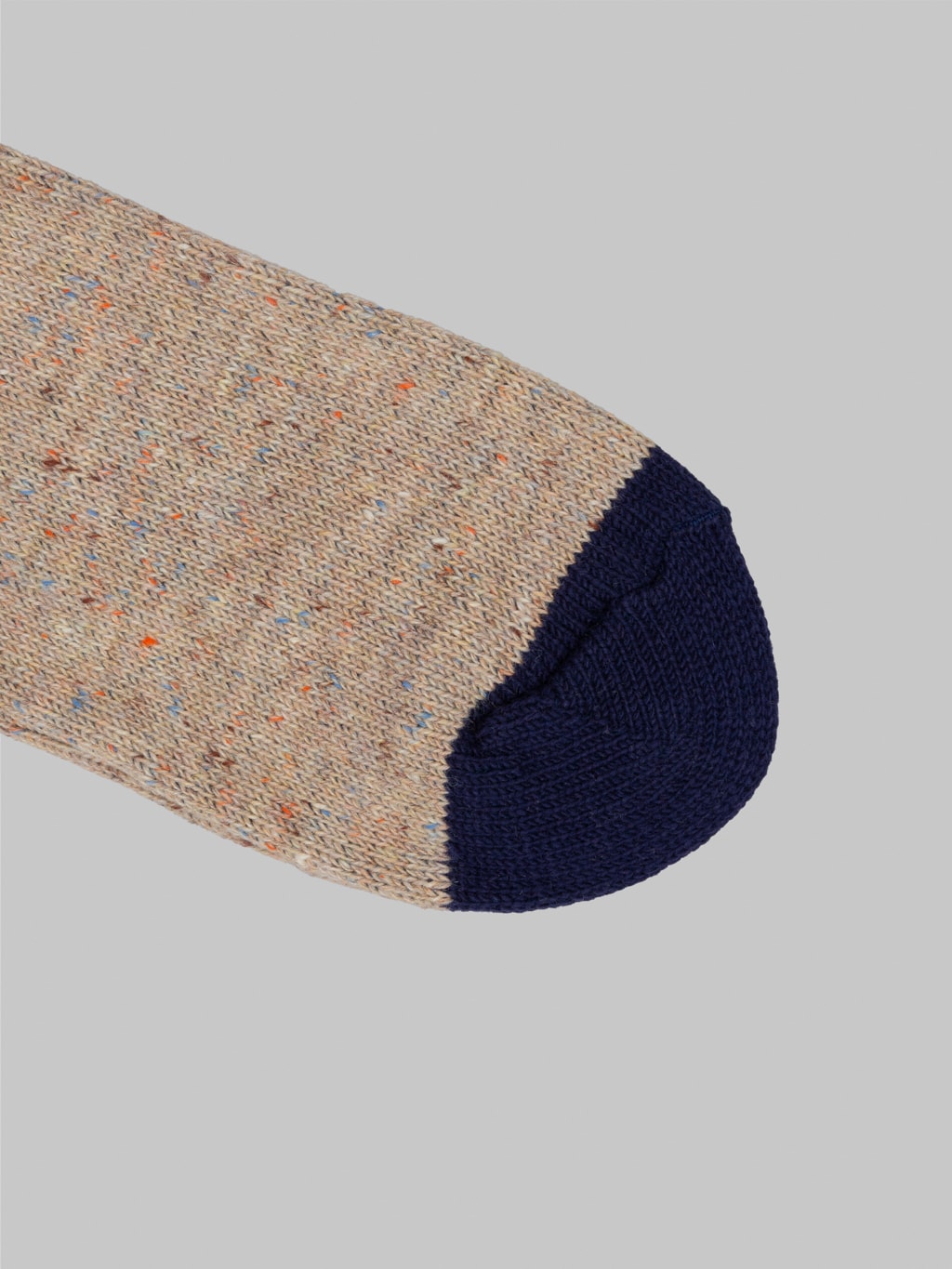 anonymous ism tweed nep crew socks beige toe