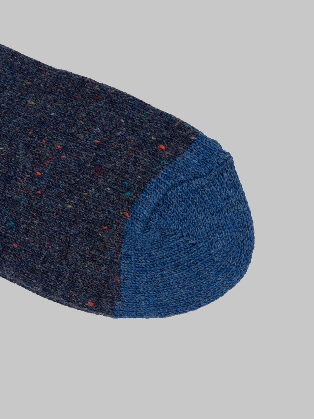 anonymous ism tweed nep crew socks navy toe