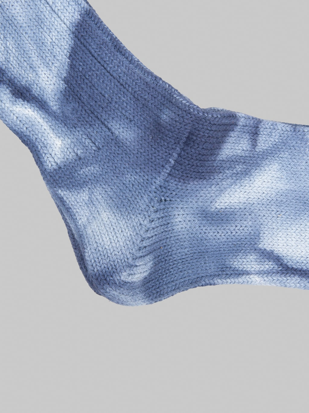 Anonymous Ism Uneven Dyed Crew Socks Navy