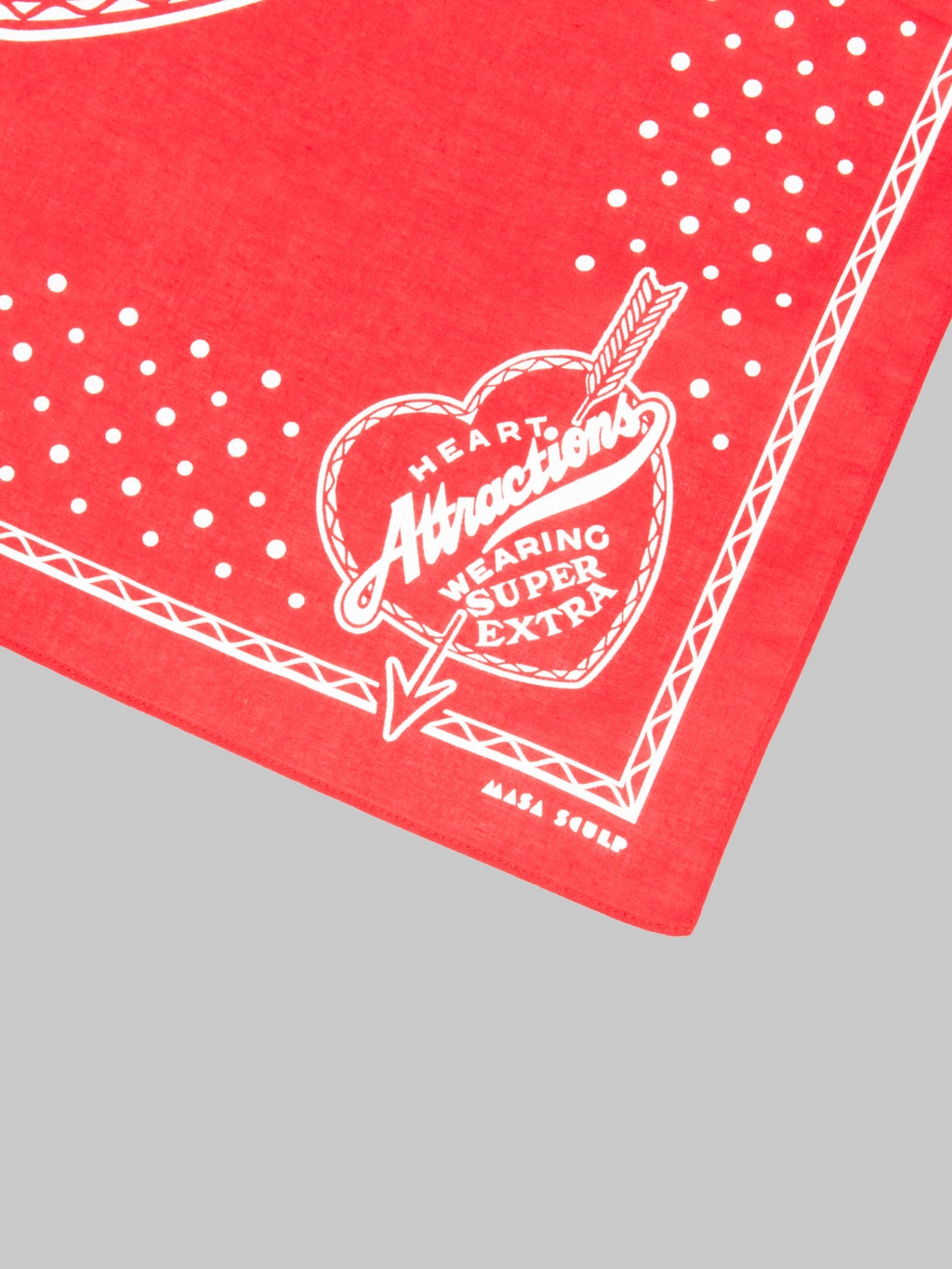Attractions Heart Attractions Bandana Red