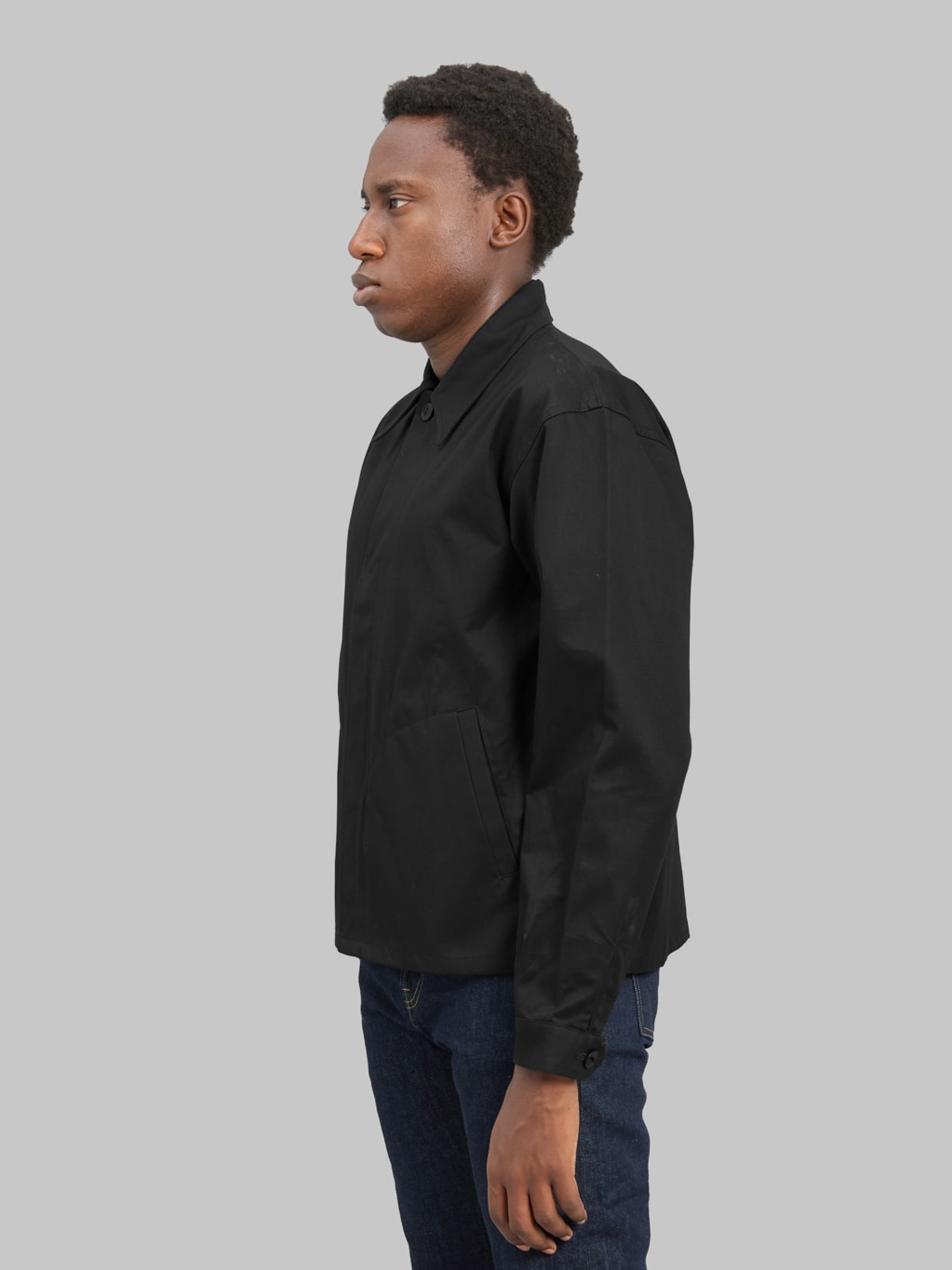 Attractions Wearmasters Lot.923 Smock Button Jacket Black