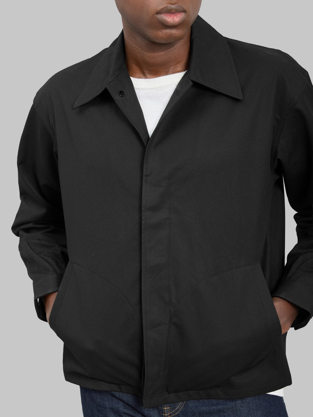 Attractions Wearmasters Lot.923 Smock Button Jacket Black