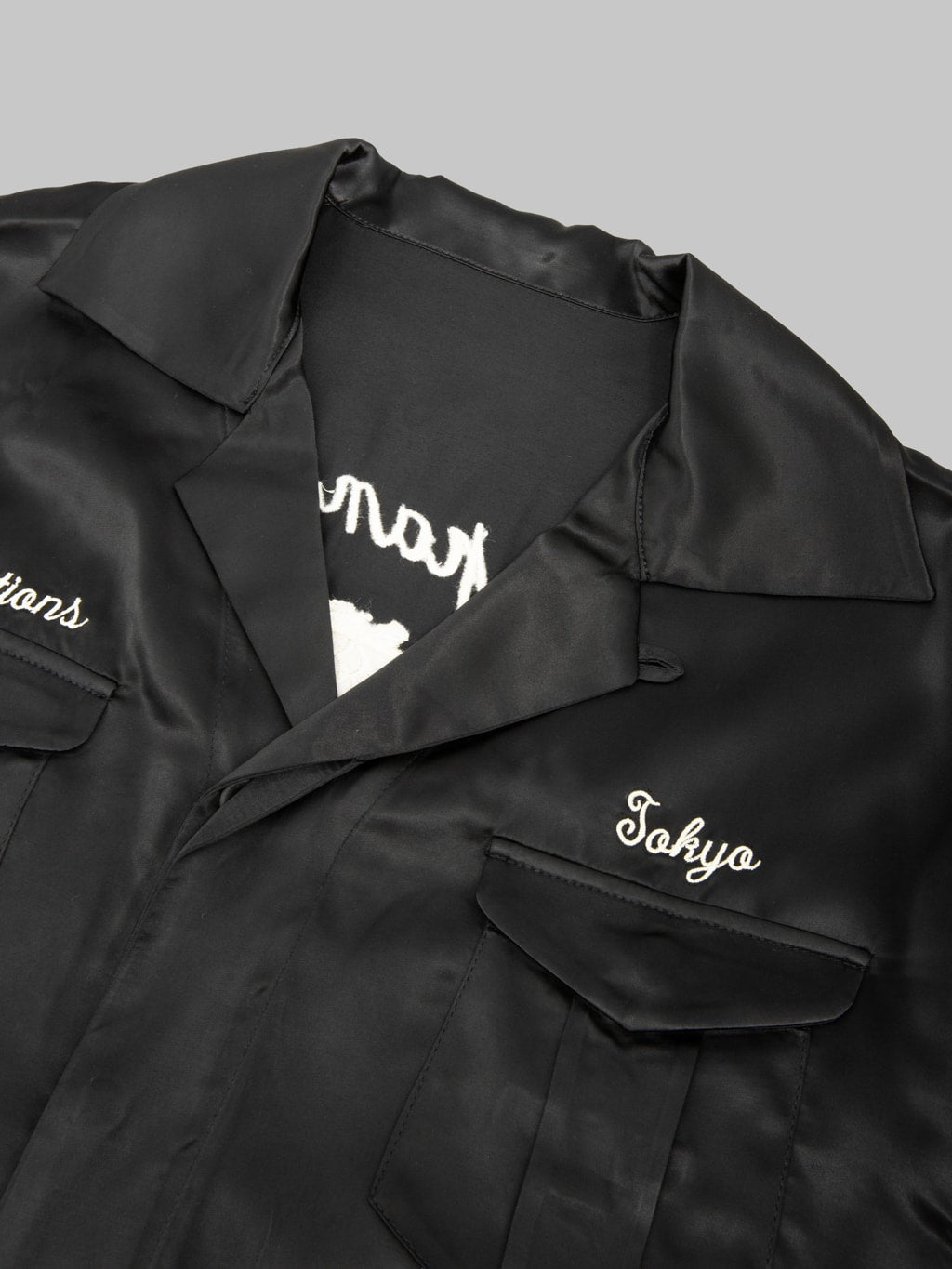 Attractions Wearmasters Lot.873 Souvenir Rayon Jacket Black