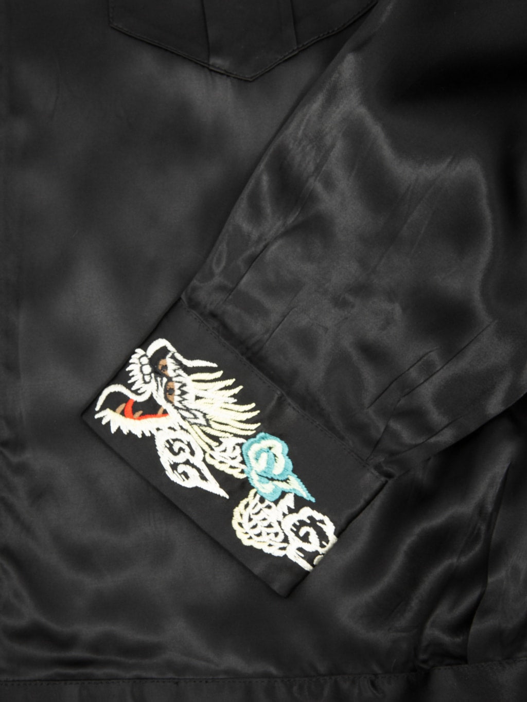 Attractions Wearmasters Lot.873 Souvenir Rayon Jacket Black