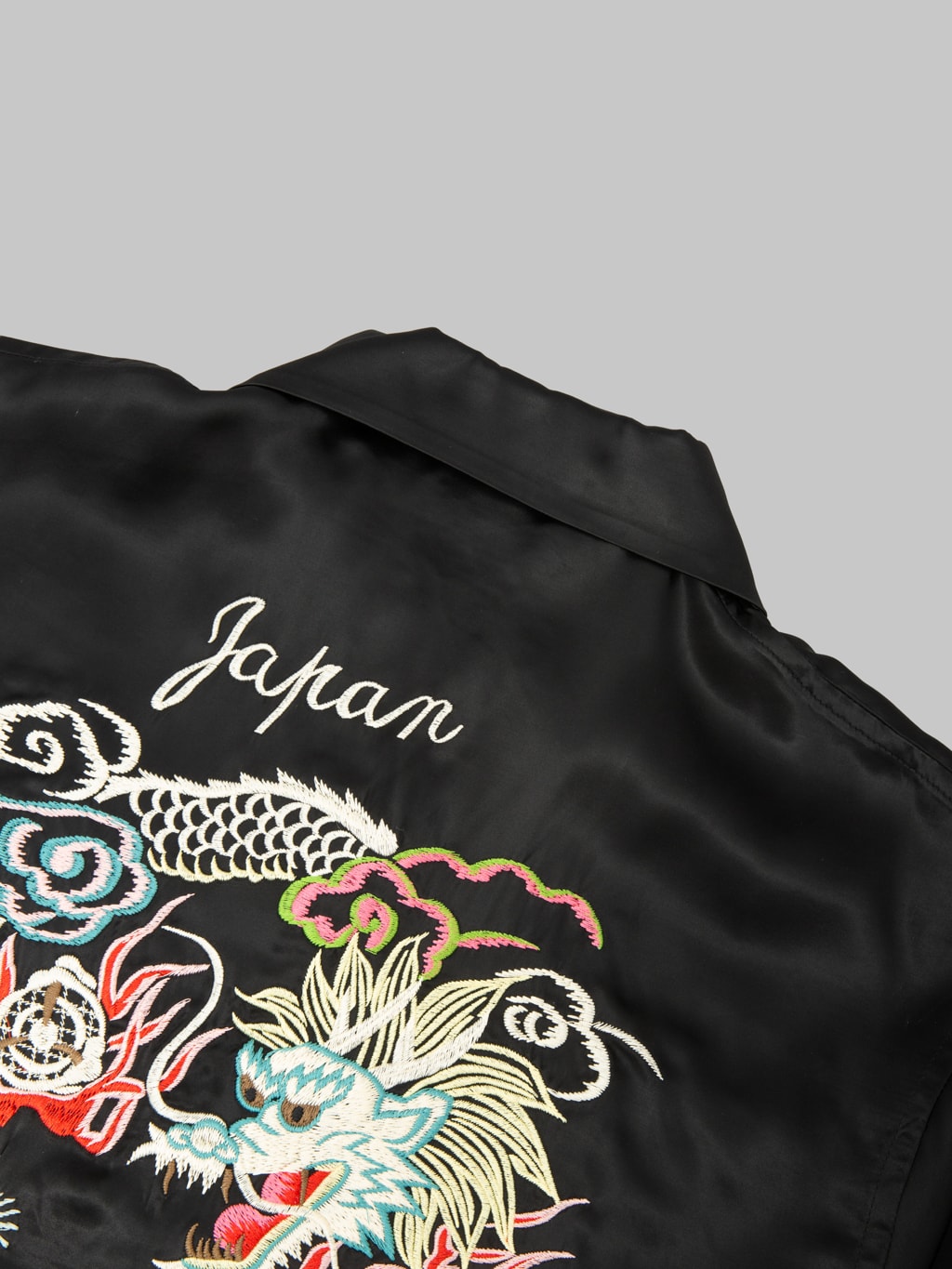 Attractions Wearmasters Lot.873 Souvenir Rayon Jacket Black