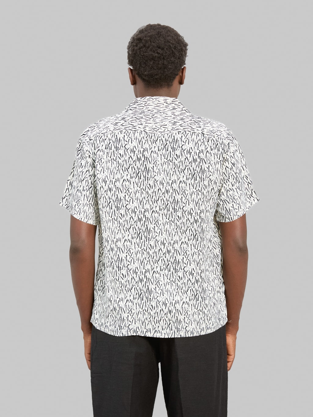 Attractions Wearmasters Lot.912 Zig-Zag Rayon Short Sleeve Shirt