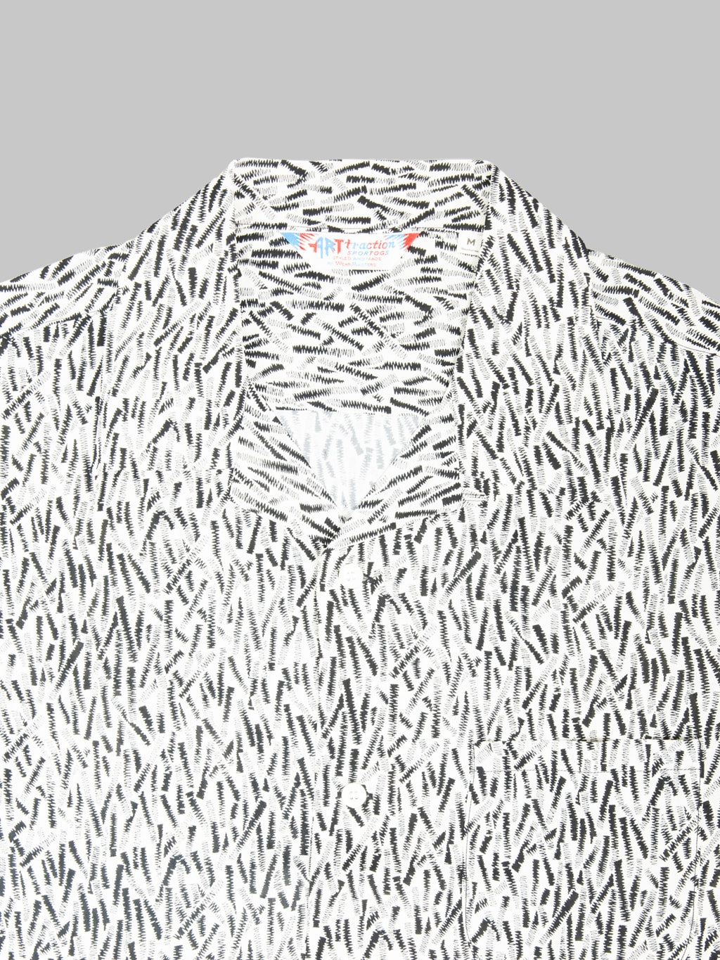 Attractions Wearmasters Lot.912 Zig-Zag Rayon Short Sleeve Shirt