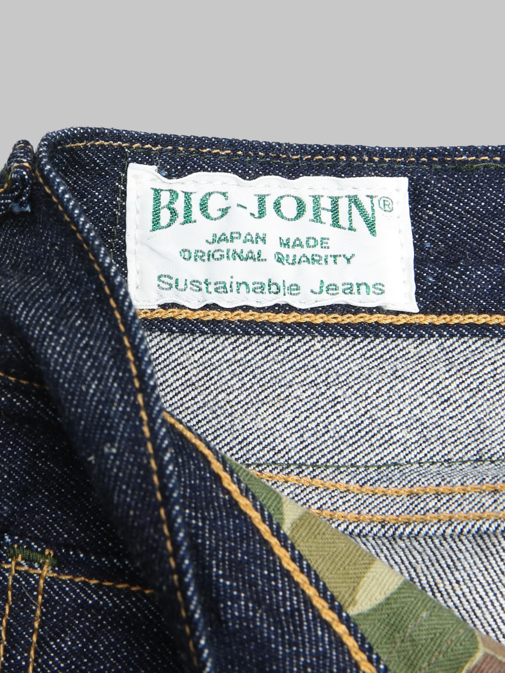 Big John M1011RC 13.5oz "Yoshidenim" Green Label Wild Duck Wide Straight Jeans