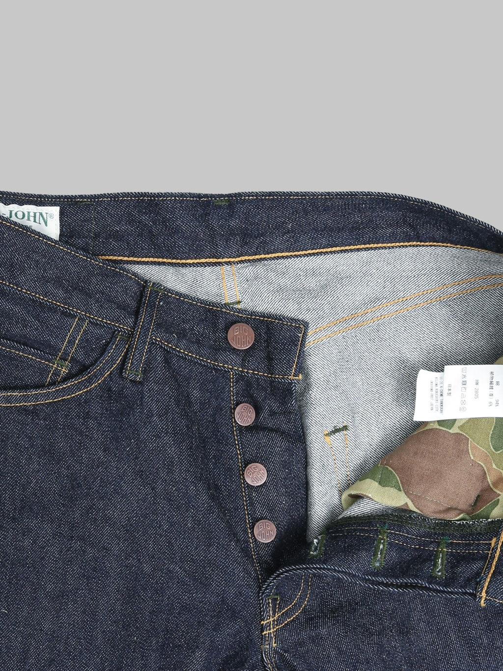 Big John M1011RC 13.5oz "Yoshidenim" Green Label Wild Duck Wide Straight Jeans