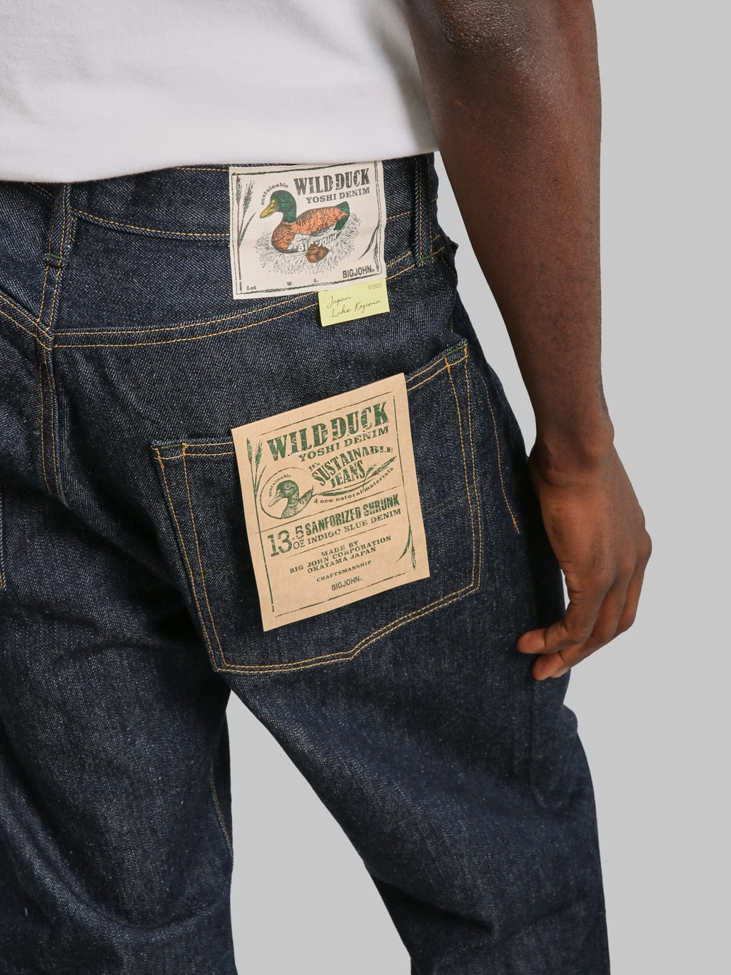 Big John M1011RC 13.5oz "Yoshidenim" Green Label Wild Duck Wide Straight Jeans