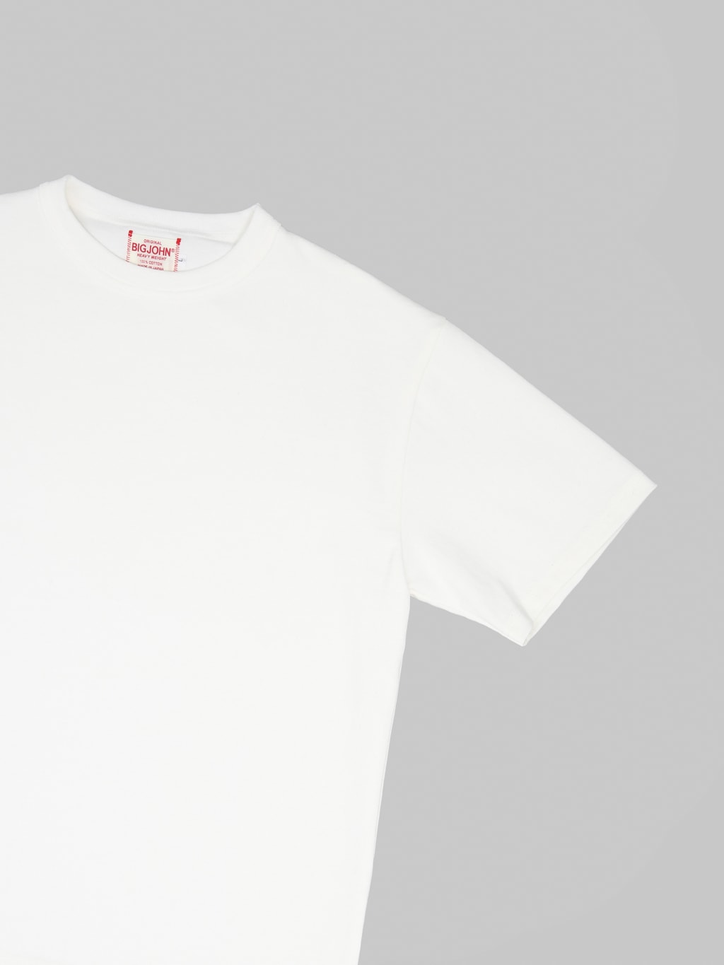 Big John MGTS01M Heavy Weight TShirt White sleeve