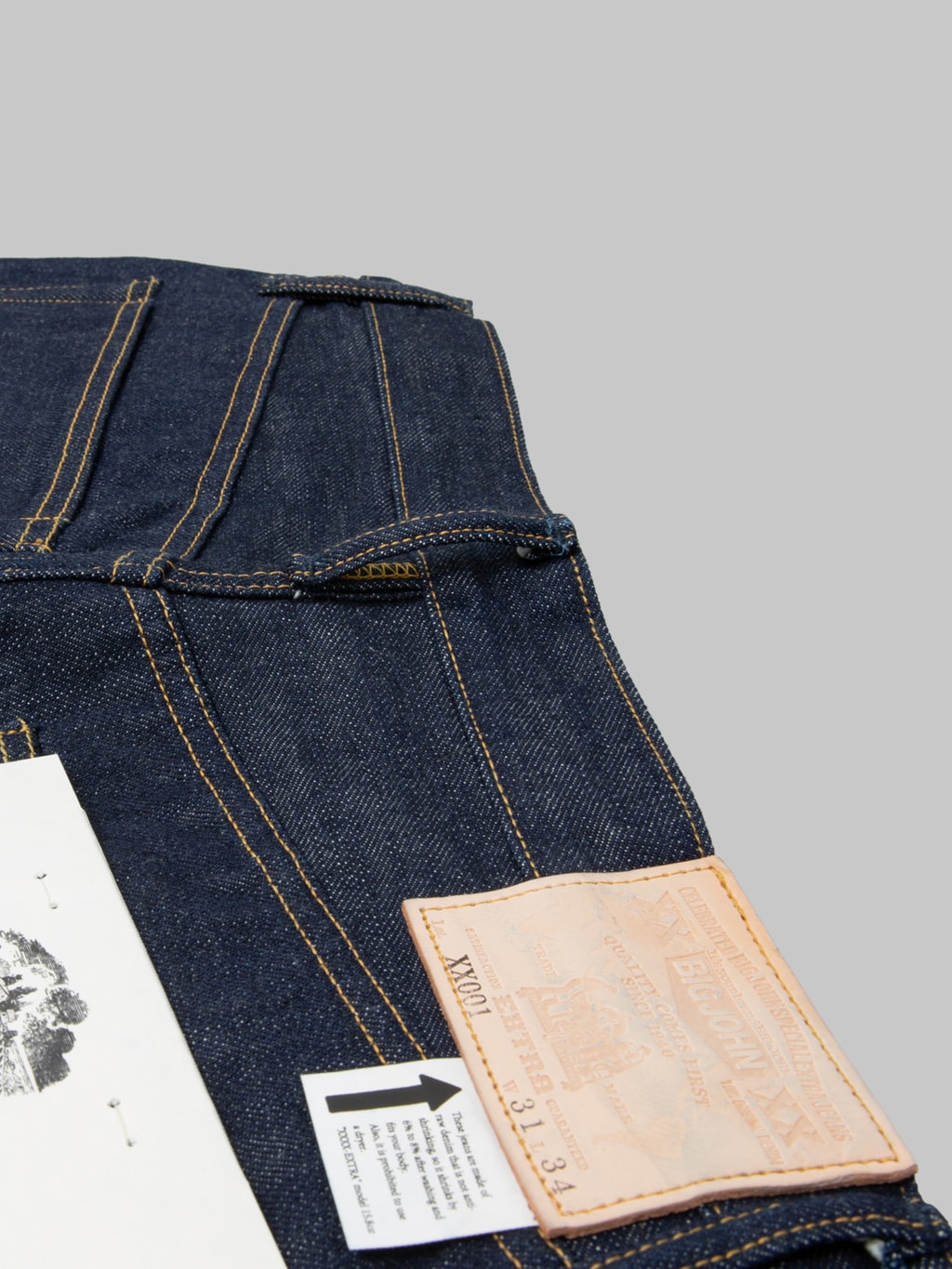 Big John XX001 15.8oz XXXX-Extra Regular Straight Jeans